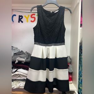 Black and white dress